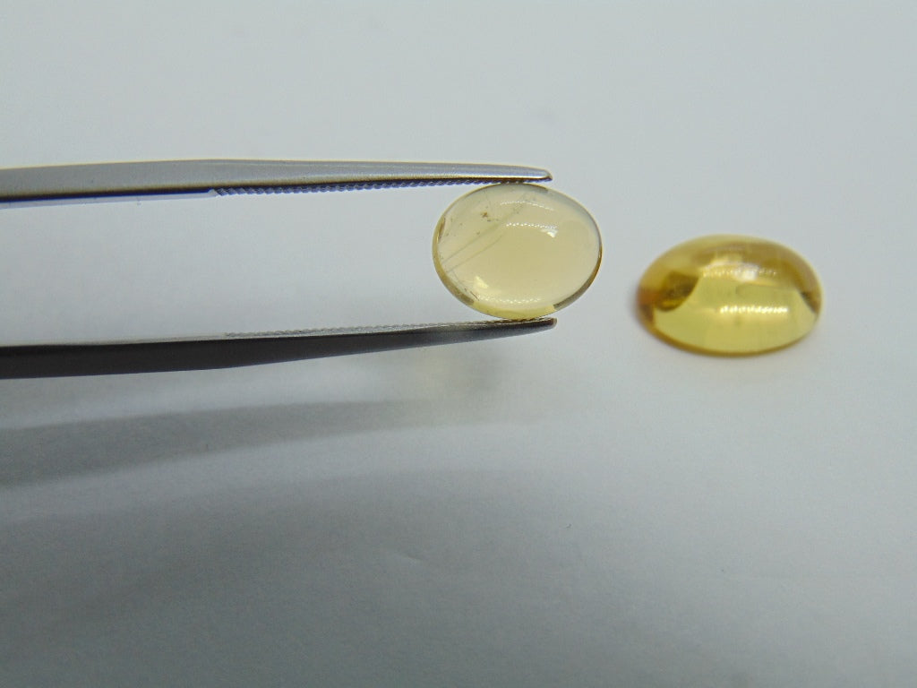 6,85 ct Beryl Cabochon 12x9mm 9x7mm