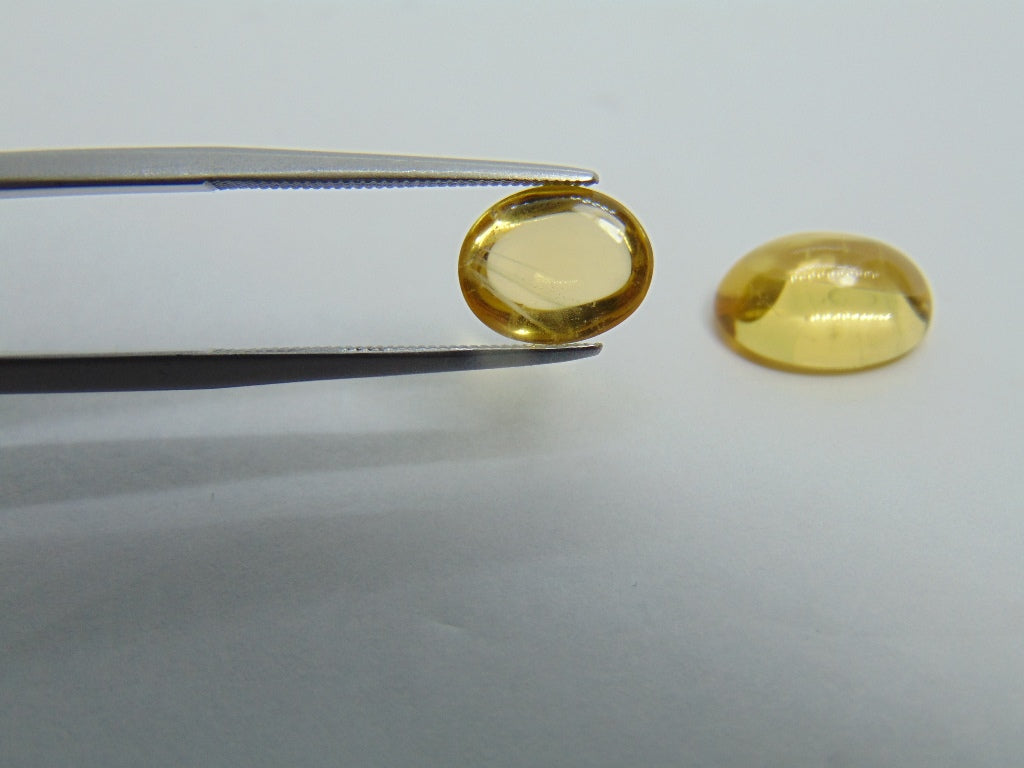 6,85 ct Beryl Cabochon 12x9mm 9x7mm