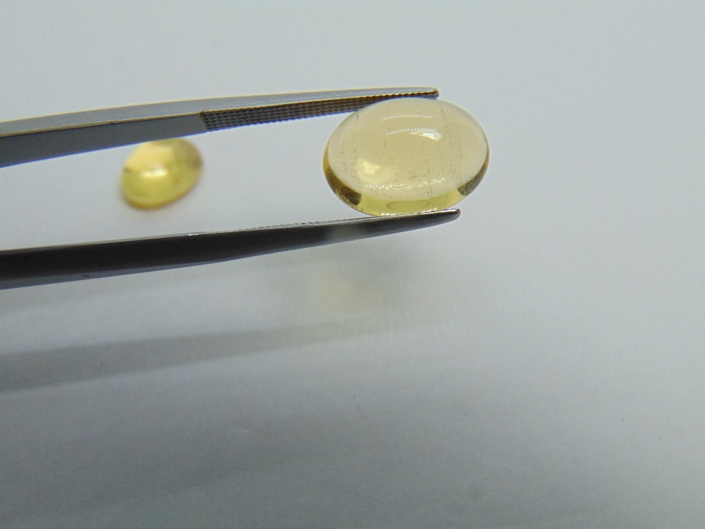 6,85 ct Beryl Cabochon 12x9mm 9x7mm