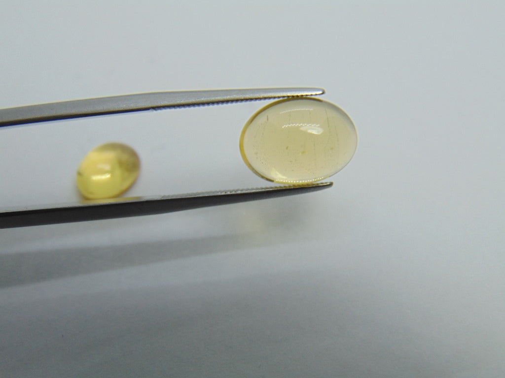 6,85 ct Beryl Cabochon 12x9mm 9x7mm