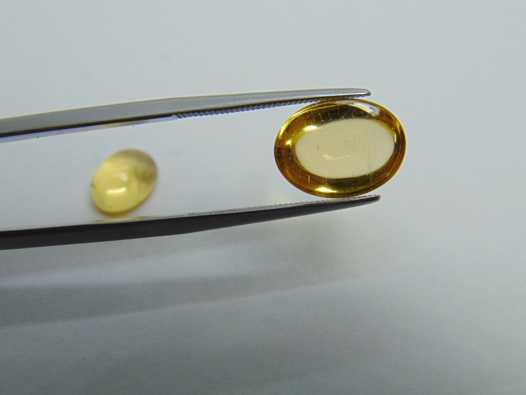 6,85 ct Beryl Cabochon 12x9mm 9x7mm