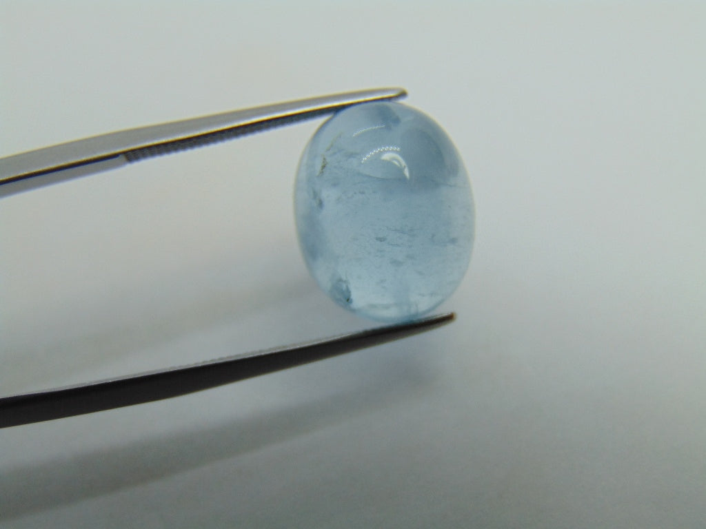 9,50 ct Aquamarine Cabochon 14x11mm