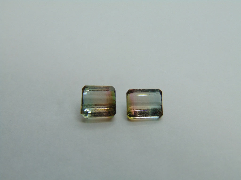 Turmalina Bicolor 2,17ct 6x5mm