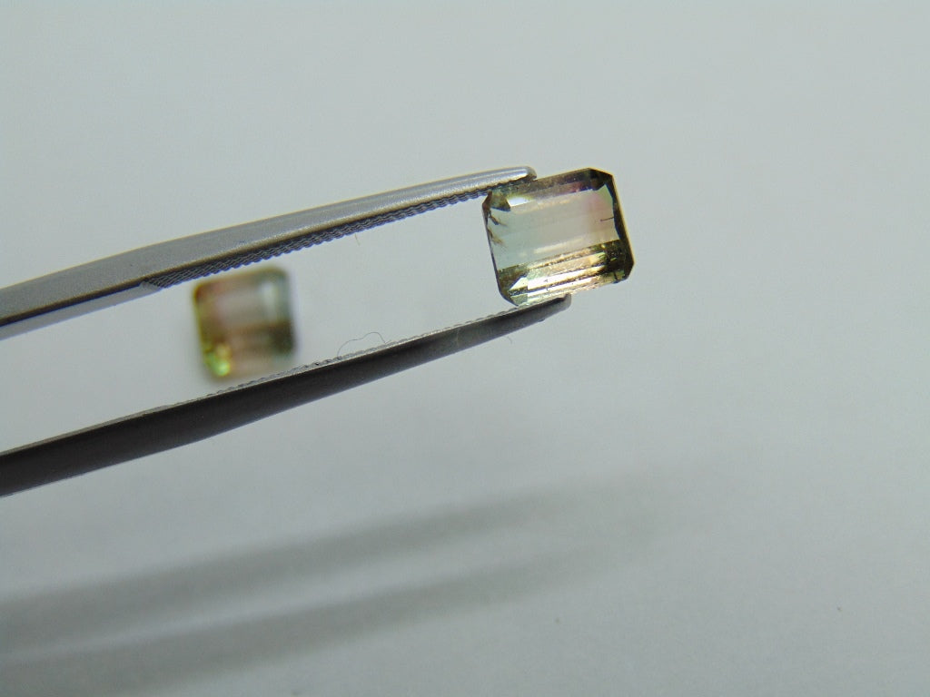 Turmalina Bicolor 2,17ct 6x5mm