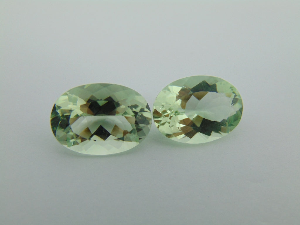 19.60cts Prasiolite (Pair)