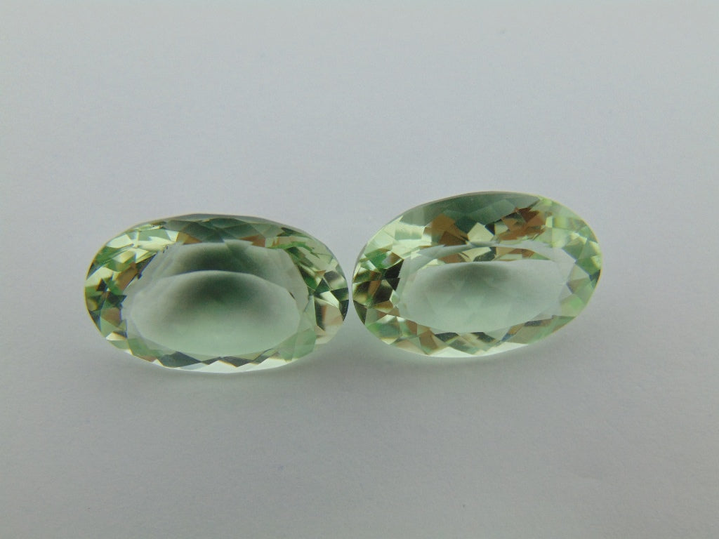 19.60cts Prasiolite (Pair)