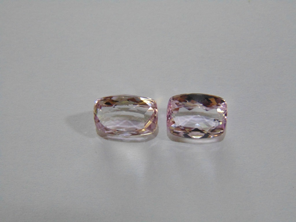 7.10ct Kunzite (Pair)