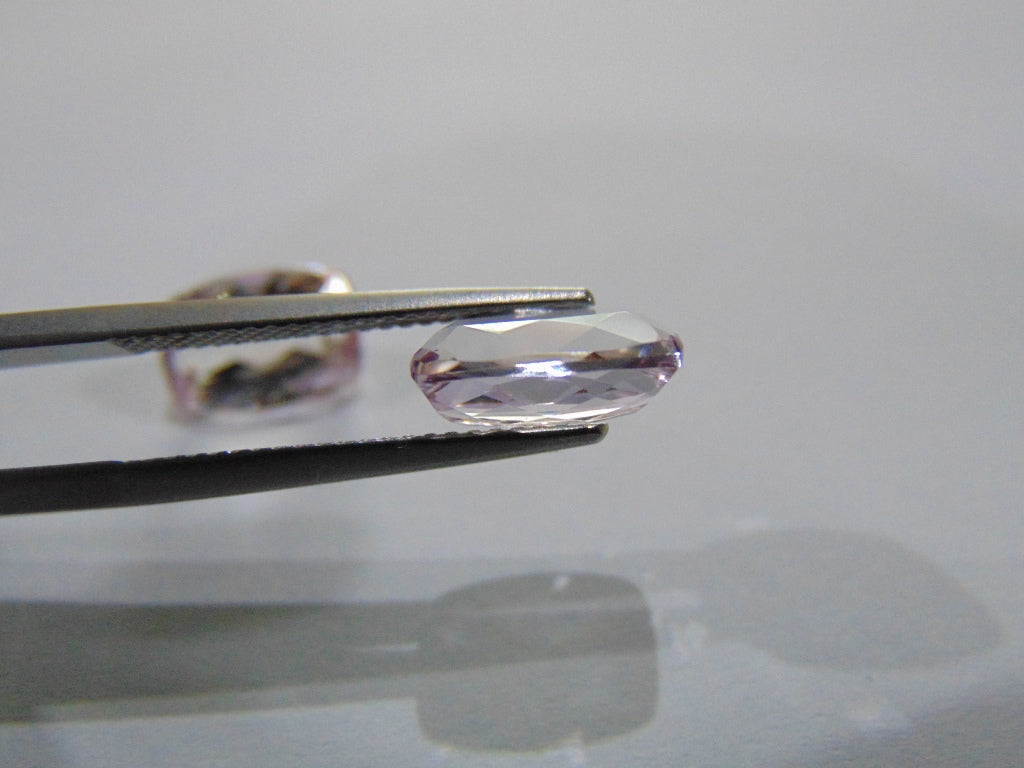 7.10ct Kunzite (Pair)