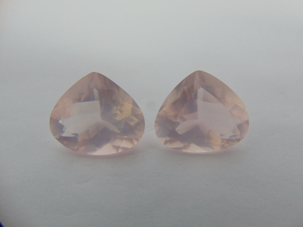 32.70cts Quartz Rose (Pair)