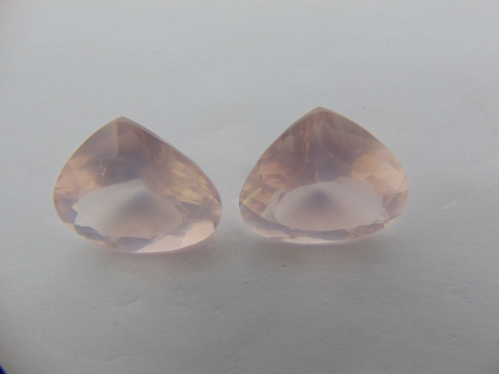 32.70cts Quartz Rose (Pair)