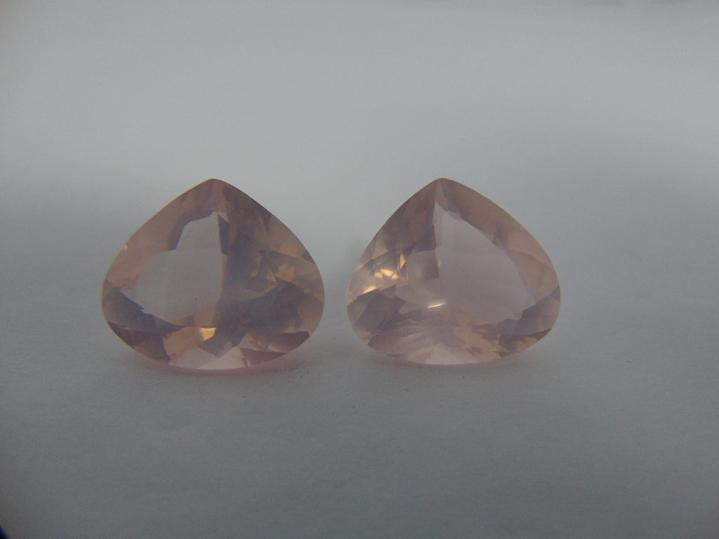 32.70cts Quartz Rose (Pair)