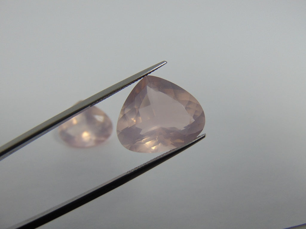 32.70cts Quartz Rose (Pair)