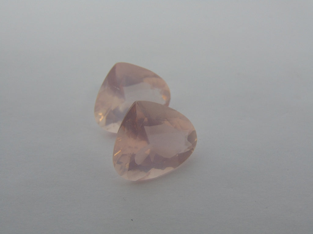 32.70cts Quartz Rose (Pair)