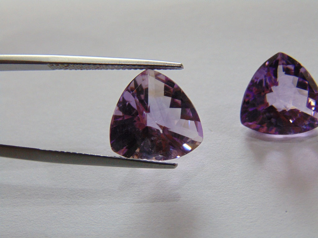 11.70ct Amethyst (Pair)