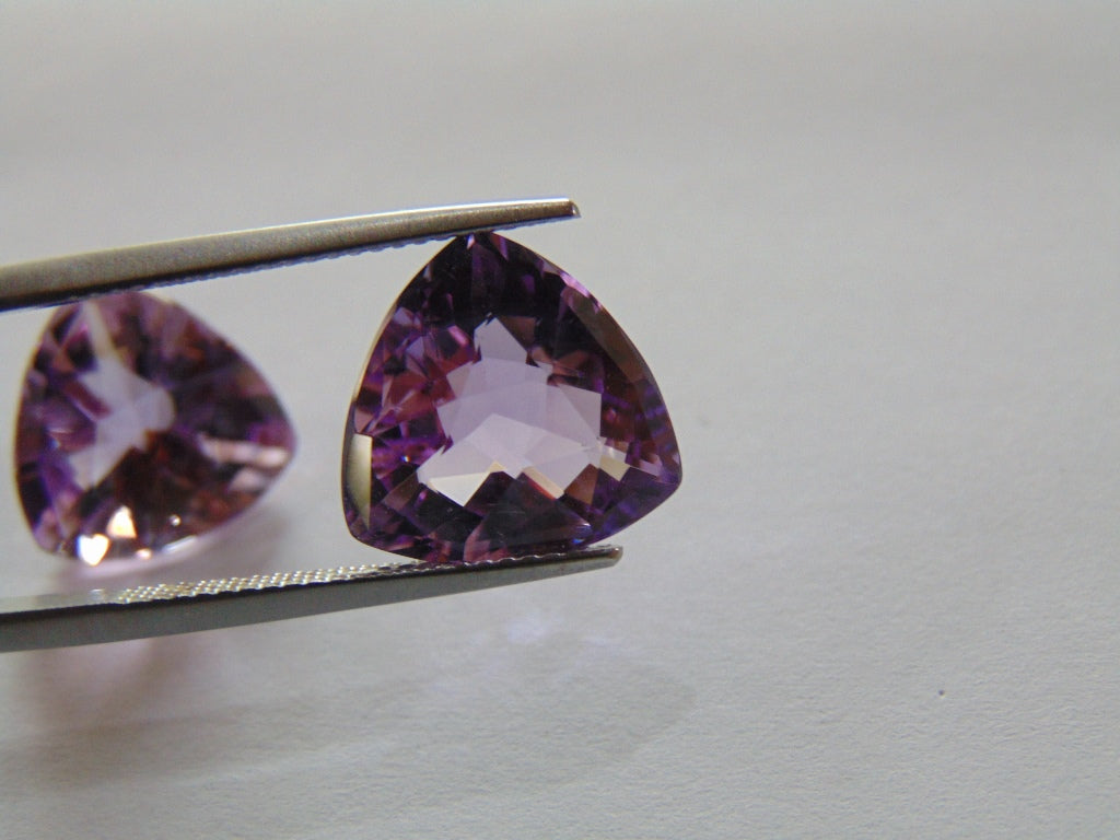 11.70ct Amethyst (Pair)