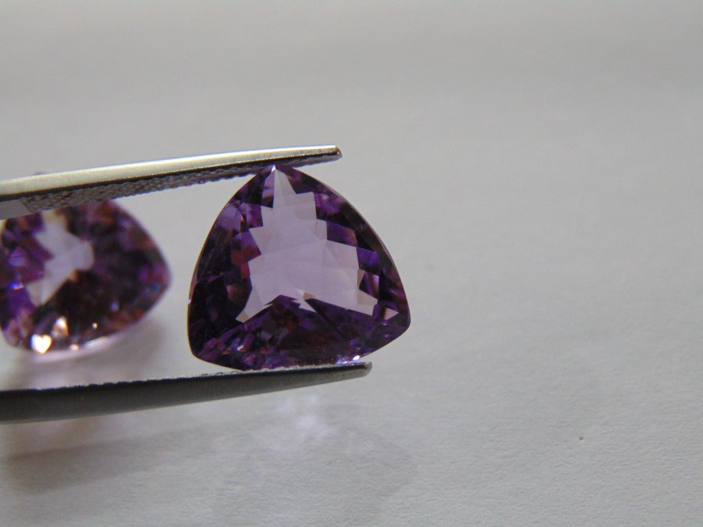 11.70ct Amethyst (Pair)