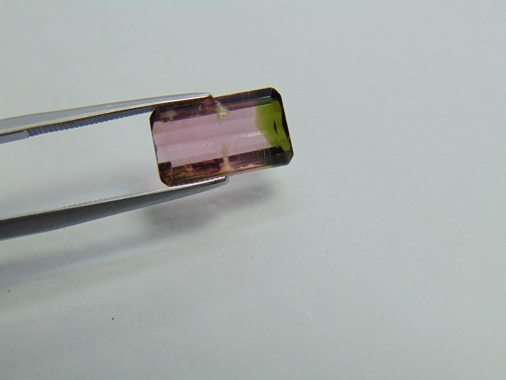 4ct Tourmaline Bicolor 13x8mm