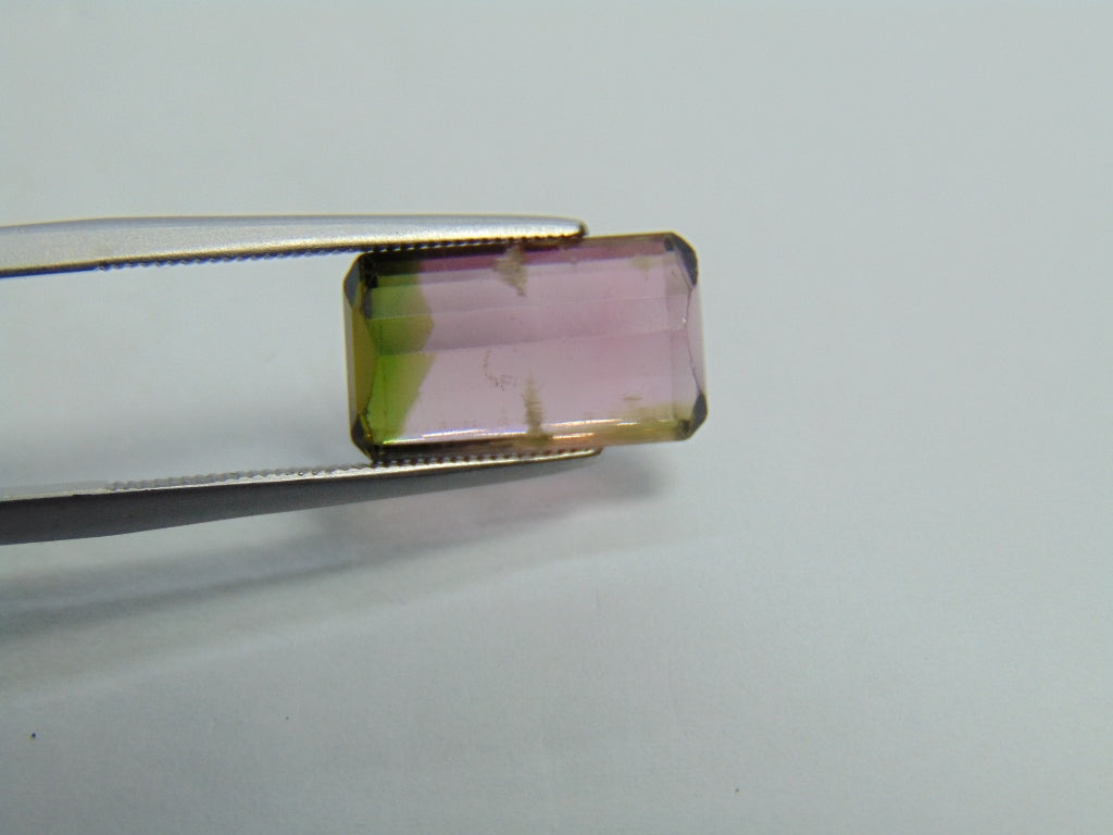 4ct Tourmaline Bicolor 13x8mm