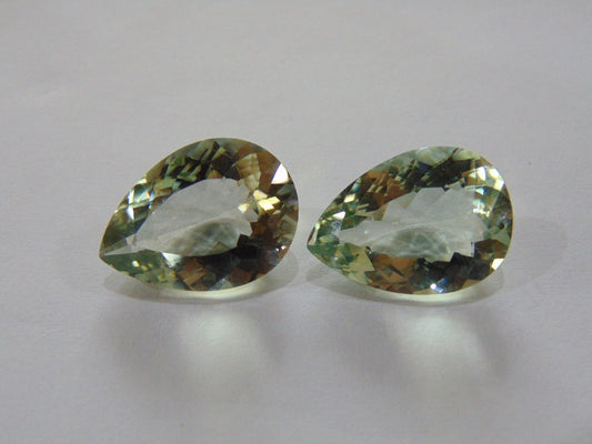 32,50 ct Prasiolita (par)