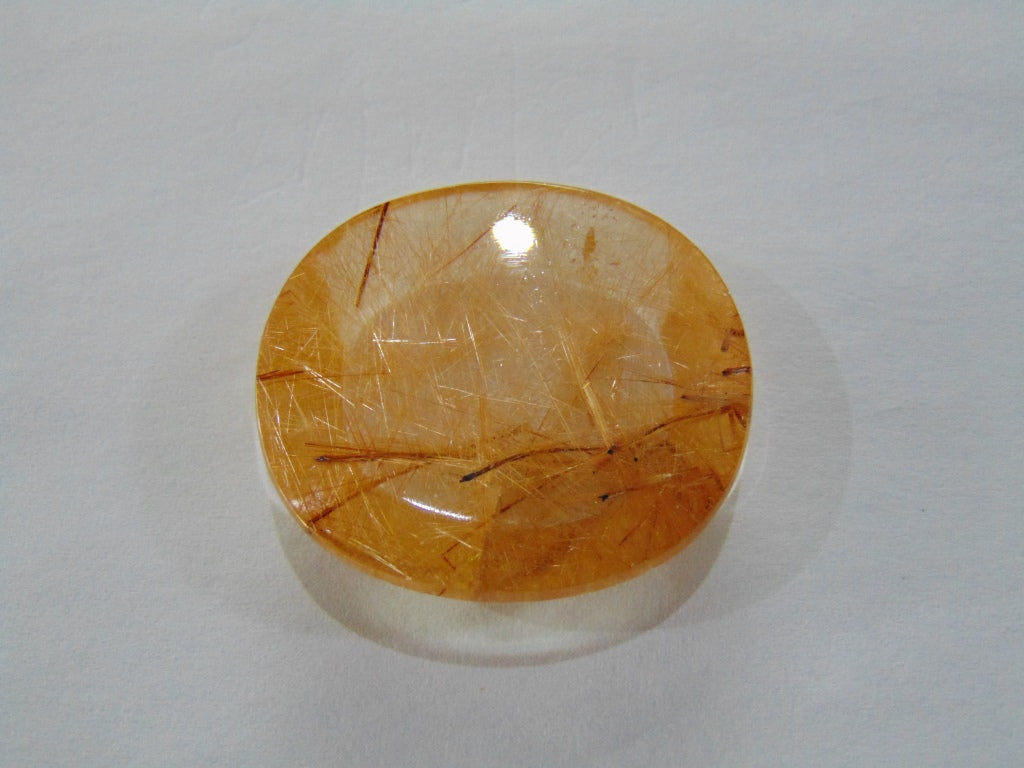 62.50ct Rutile Red 33x29mm