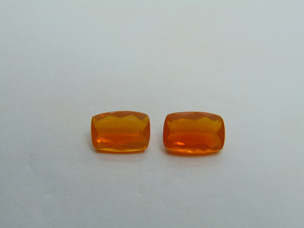 2.70ct Fire Opal 10x6mm 9x6mm