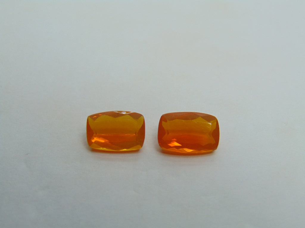 2.70ct Fire Opal 10x6mm 9x6mm