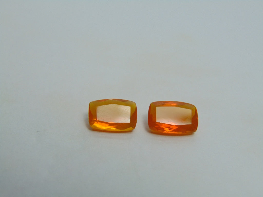 2.70ct Fire Opal 10x6mm 9x6mm