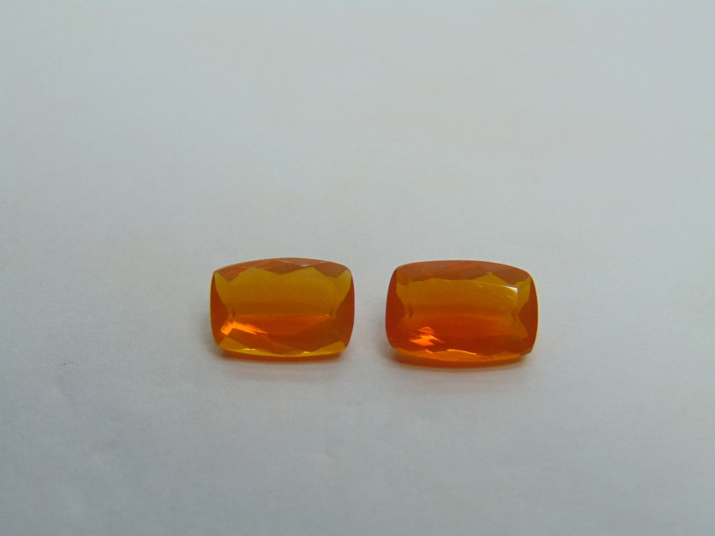 2.70ct Fire Opal 10x6mm 9x6mm