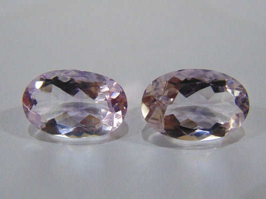 36.80ct Amethyst (Rose France) Pair