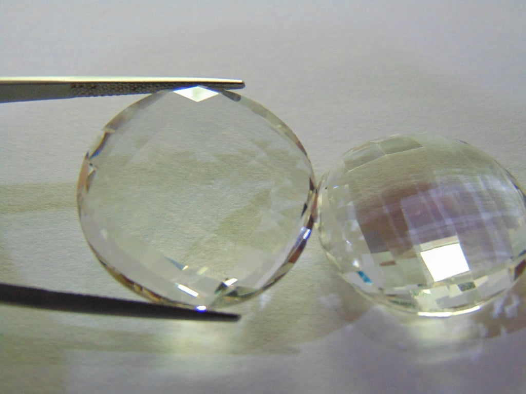 76ct Quartzo Cristal Par 25mm