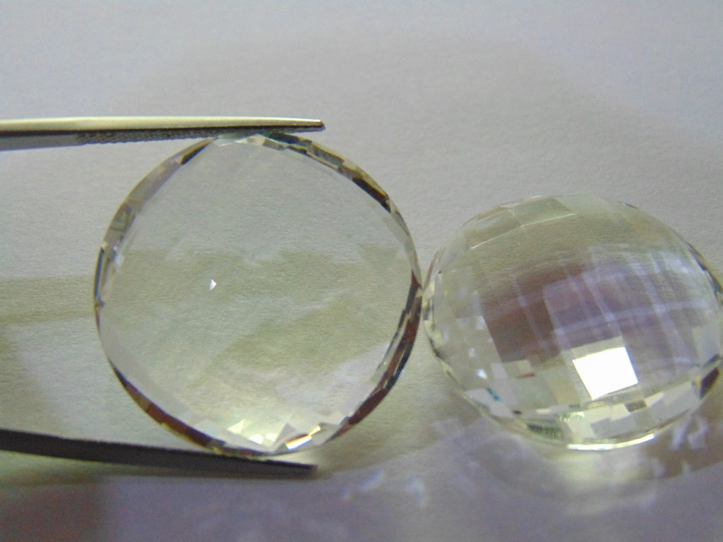 76ct Quartzo Cristal Par 25mm