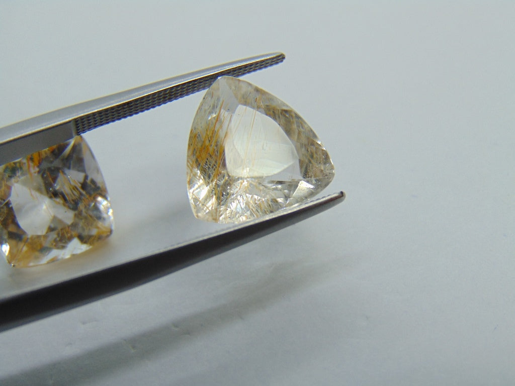 13.20ct Topaz With Needle 11mm 12mm