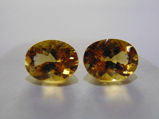 22.50ct Citrine (Pair)