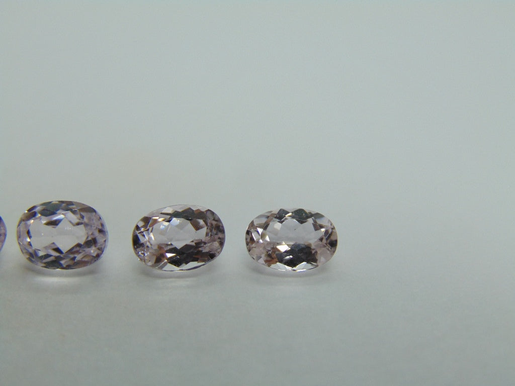 4.09ct Kunzite Pairs 7x5mm