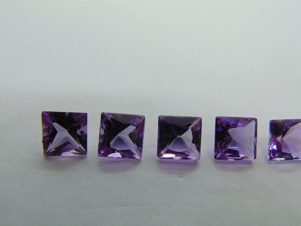 5.85ct Amethysts Calibrated 6mm