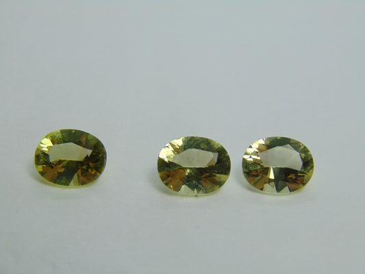 5,90 quilates de quartzo verde ouro calibrado 10x8 mm