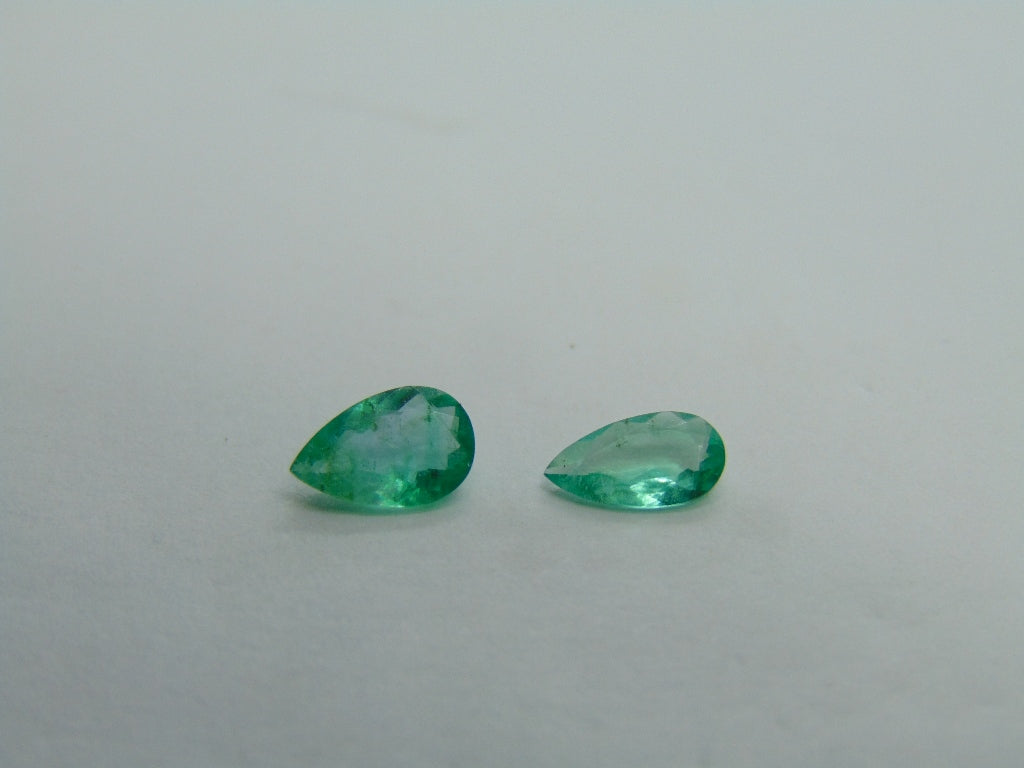 0.93ct Emerald 7x5mm 7x4mm