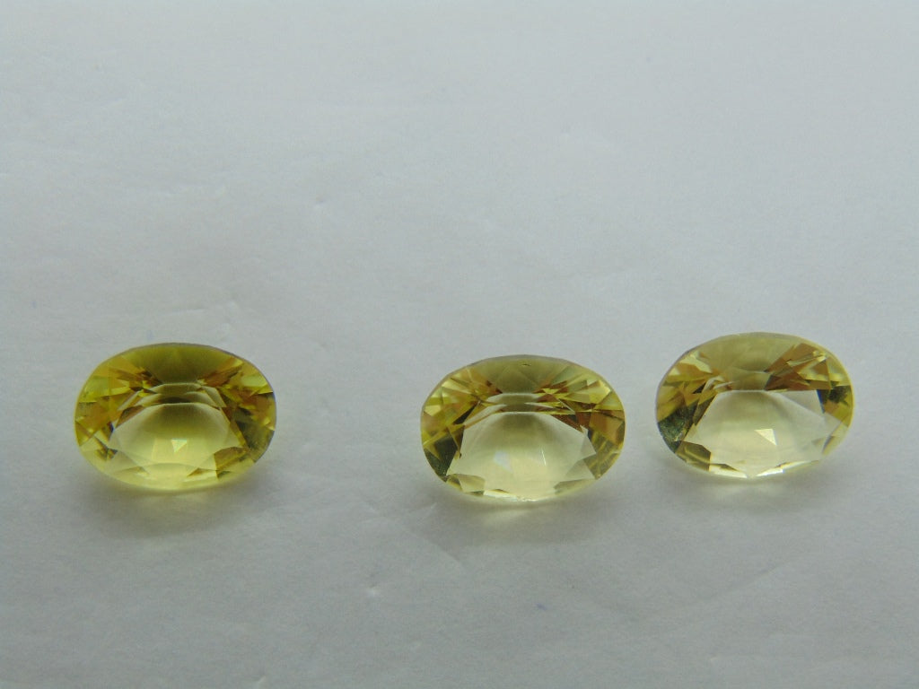 5,90 quilates de quartzo verde ouro calibrado 10x8 mm