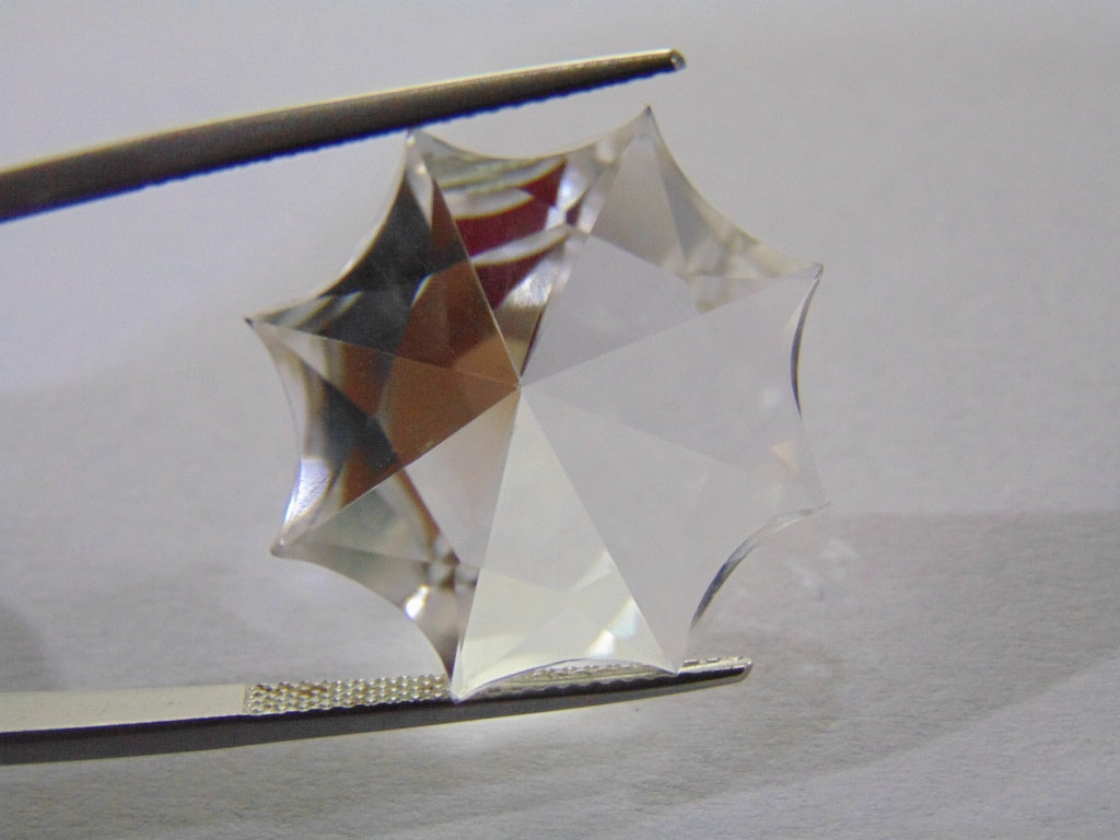 Estrela de quartzo (cristal) de 24 quilates