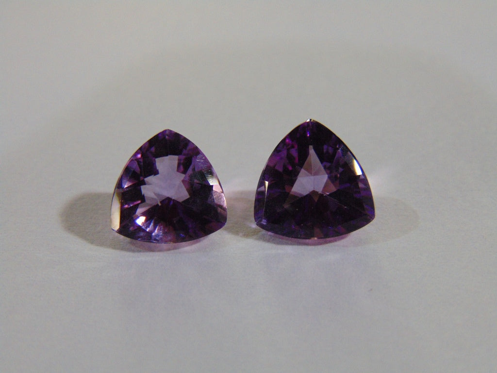 6.30ct Amethyst (Pair)