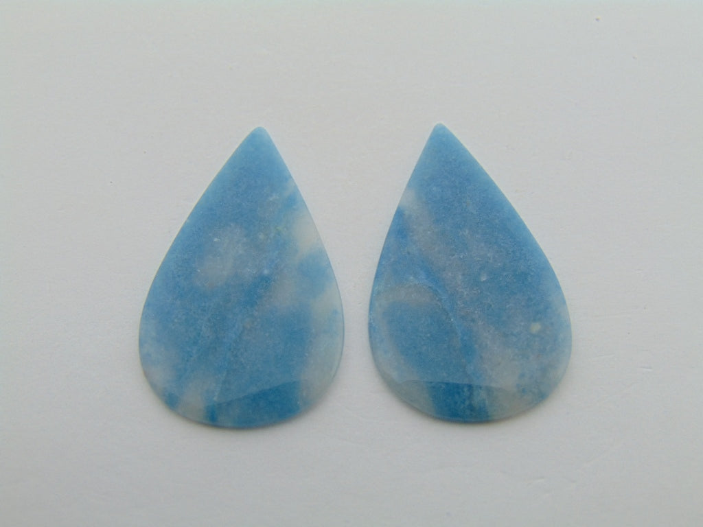 18.50ct Lazulite Pair 31x9mm