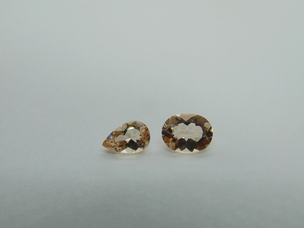 2,94 ct Morganita 9x7mm 9x6mm