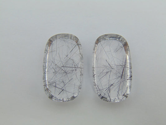 67.60cts Quartz (Inclusion) Pair