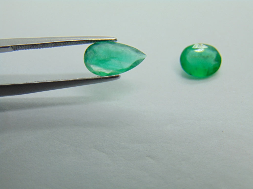 2,40ct Esmeralda 11x6mm 8x6mm