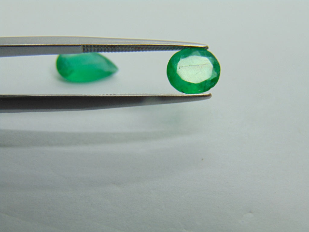 2,40ct Esmeralda 11x6mm 8x6mm