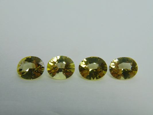 15,40 quilates de quartzo verde ouro calibrado 12x10 mm