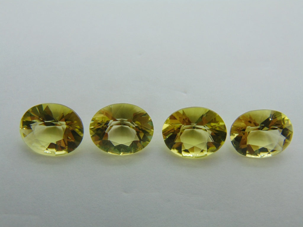 15,40 quilates de quartzo verde ouro calibrado 12x10 mm