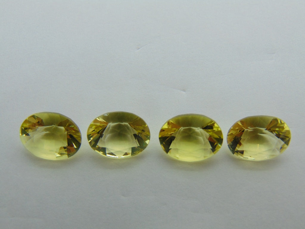 15,40 quilates de quartzo verde ouro calibrado 12x10 mm