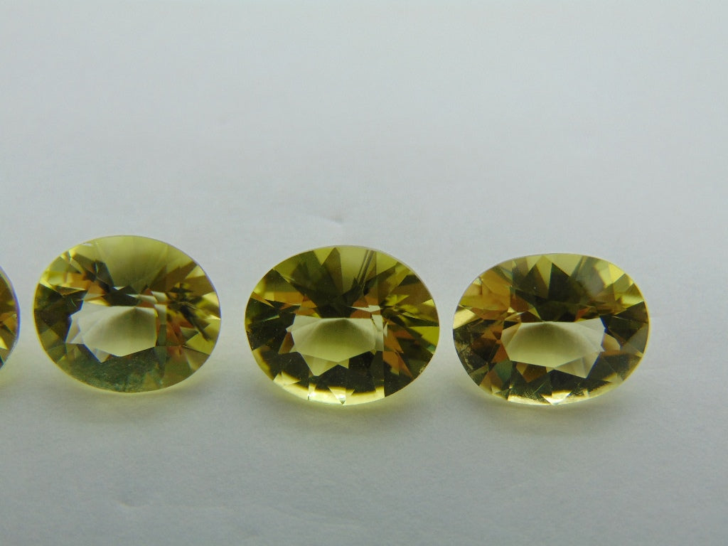 15,40 quilates de quartzo verde ouro calibrado 12x10 mm