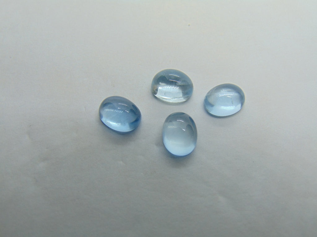 6,29ct Aquamarine Cabochon calibrado 8x6mm